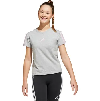 Dětská móda Dětské bavlněné tričko adidas JJ0944 šedá 09X, vel. 170