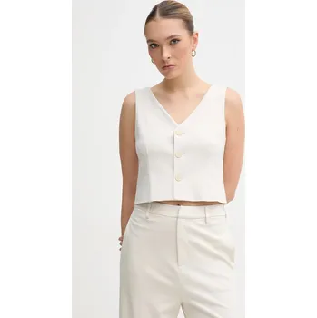 Dámská vesta Vesta Calvin Klein Jeans J20J225321 béžová 01X, vel. L