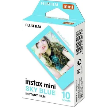 Digitální kompakt Instantní film Fujifilm instax mini BLUE FRAME 10 fotografií
