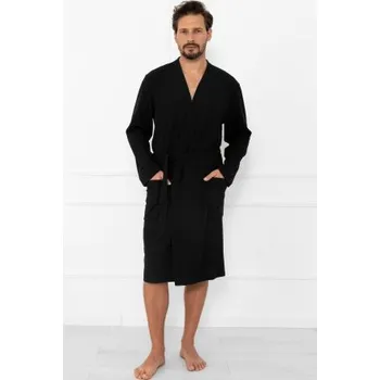 Pánský župan Pánský župan Italian Fashion Bono Černá XL