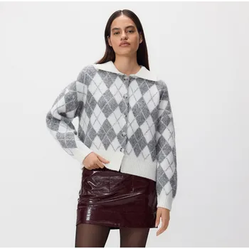 Dámský svetr Reserved - Vzorovaný oversize kardigan - vícebarevná - 260GV-MLC - 260GV-MLC-S