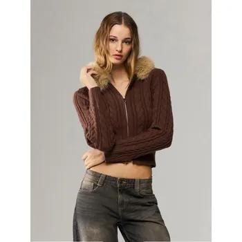 Dámský svetr Kardigan - XL - House - pískově hnědá - 210GH-98X