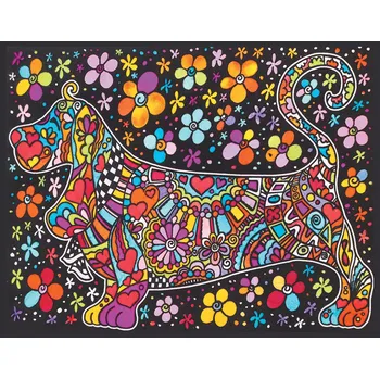 RC model ostatní Colorvelvet Sametový obrázek Baset 47x35cm