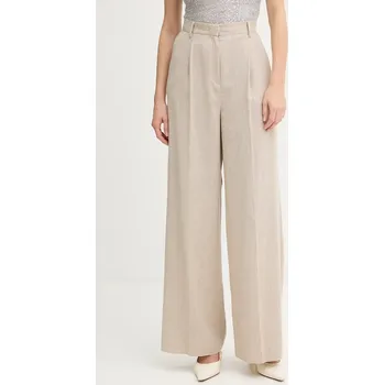 Dámské kalhoty Kalhoty s příměsí vlny Marella Emme by Marella 2525136102200 béžová 80B, vel. 38