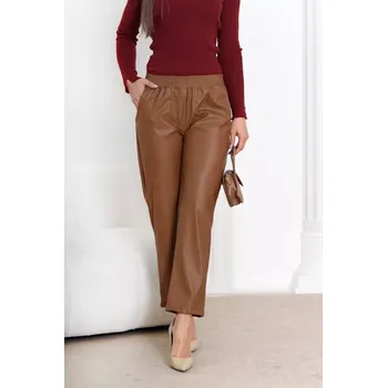 Dámské kalhoty OFF PINK kalhoty dámské Fidelia - khaki, M (Dámské kalhoty z ekokůže)