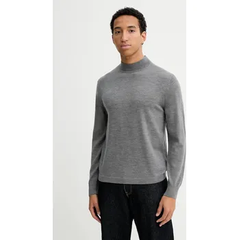 Pánský svetr Vlněný svetr Calvin Klein LV04LE309G šedá 90X, vel. L