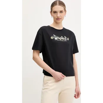 Bavlněné tričko Columbia Rolling Bend černá barva, 2119991 99X, vel. S