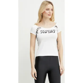 Tričko Versace Jeans Couture 78HAH6A8.J0020 bílá 00A, vel. S