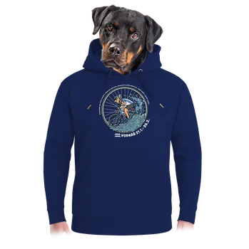 Pánská mikina Bastard Cyklistický horoskop: Vodnář unisex mikina premium Navy