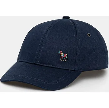 Čepice Kšiltovka Paul Smith tmavomodrá barva, z tenké pleteniny, W1A.852DT.POZEB 59X, vel. ONE SIZE