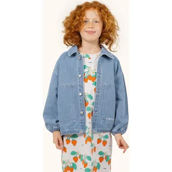 Dětská riflová bunda Tinycottons GRAPHIC DENIM JACKET SS25.241 modrá 05X, vel. 92