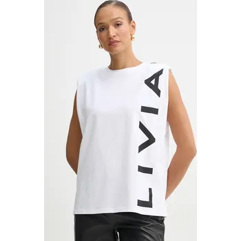 Bavlněný top Liviana Conti F5SW60 bílá 00X, vel. XL