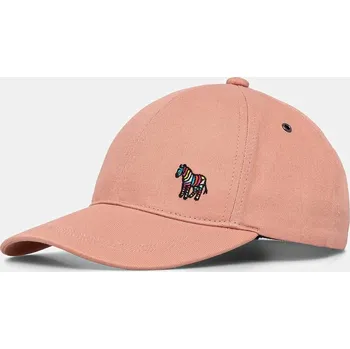 Čepice Bavlněná baseballová čepice Paul Smith W1A.852DT.PZEBRA růžová 30X, vel. ONE SIZE