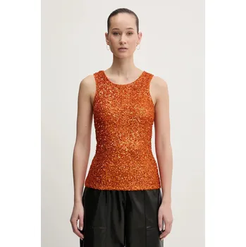 Top Never Fully Dressed Rust Sequin NFDTO1615 oranžová 22X, vel. S