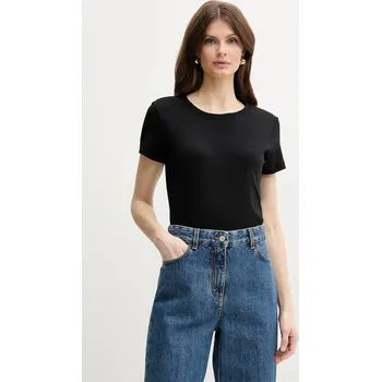 Pánské tričko Bavlněné tričko Marella LANGUE 2513971025 černá 99X, vel. L