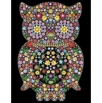 RC model ostatní Colorvelvet Sametový obrázek Sova 21x29,7cm