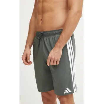 Dámské plavky Plavkové šortky adidas 3S BLD SH 8IN zelená barva, JD4239 97X, vel. L