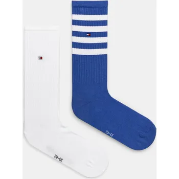 Pánské ponožky Ponožky Tommy Hilfiger 2-pack pánské, modrá barva, 701232594 55X, vel. 39/42
