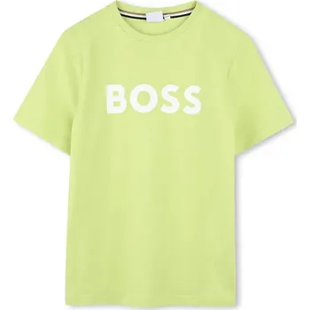 Dětské bavlněné tričko BOSS J52030.114.150 zelená 71X, vel. 126