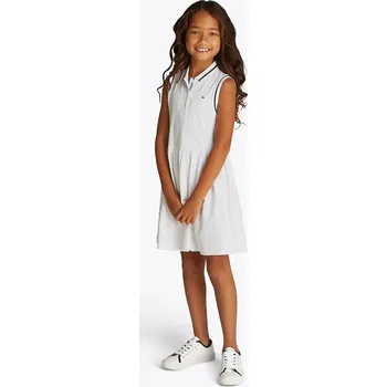 Dámské šaty Dětské bavlněné šaty Tommy Hilfiger bílá barva, mini, KG0KG08566 KG0KG08566.128.176.PPYA 00X, vel. 176