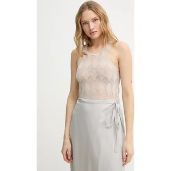 Top s příměsí lnu AERON KISMET TO479561 béžová 08X, vel. S