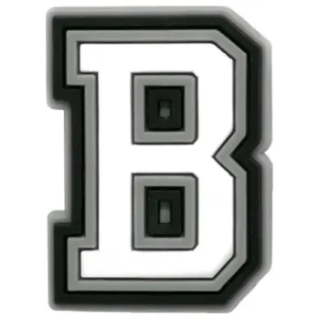 Dámská běžecká obuv PVC přívěšek na boty Crocs Písmeno B Dekorativní ozdoba pro dětskou i dospělou obuv Originální doplněk pro personalizaci stylu