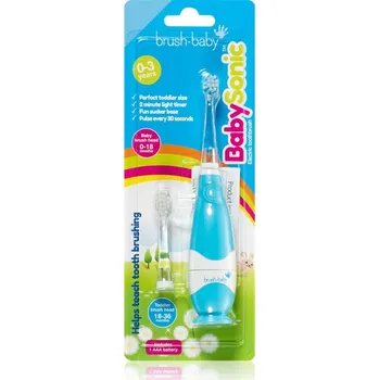 Zubní kartáček Brush Baby BabySonic elektrický zubní kartáček pro děti 0 – 36 měsíců Blue 1 ks