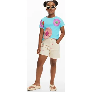 Chlapecké kraťasy Dětské riflové kraťasy Desigual 25SGPW03 béžová 01X, vel. 140