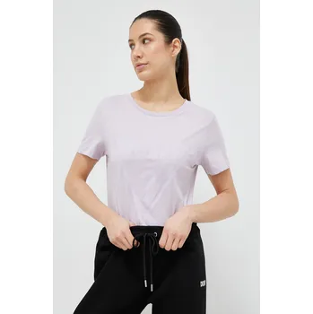 Pánské oblečení Bavlněné tričko Guess ADELE fialová barva, V2YI07 K8HM0 V2YI07.K8HM0 48X, vel. S