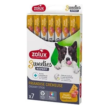 Pamlsek pro psa Pochoutka pes SWEETIES kuře,sýr 7ks Zolux