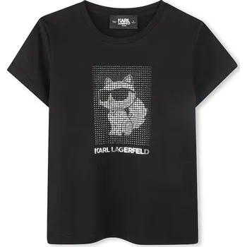 Chlapecké tričko Dětské tričko Karl Lagerfeld černá barva, Z30489 Z30489.86.108 99X, vel. 102