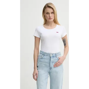 Pánské tričko Bavlněné tričko Levi's 2PACK CREWNECK TEE 2-pack bílá barva, 74856 00X, vel. XXS