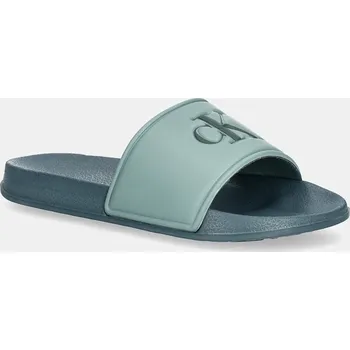 Pánská móda Dětské pantofle Calvin Klein Jeans V3X0.83032 tyrkysová 67X, EUR 30