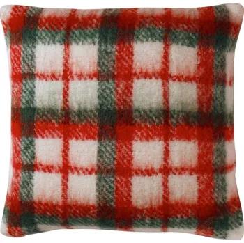 Polštář Blancheporte Hebký kostkovaný polštářek režná/červená/zelená