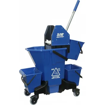 Úklidový vozík Úklidový vozík SYR LTS/E4, závěsný kbelík 3x, modrý