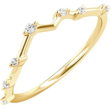 Prsten Atypický snubní prsten s lab-grown diamanty Kosta