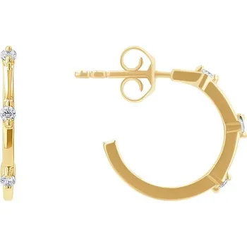 Náušnice Kruhové náušnice s lab-grown diamanty Ramila