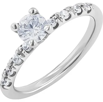 Prsten Zlatý zásnubní prsten s diamanty Megha