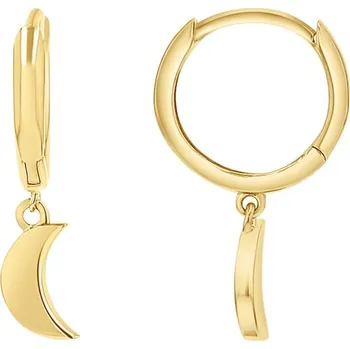 Šperk Stříbrné kruhové náušnice s měsíčky Aibek