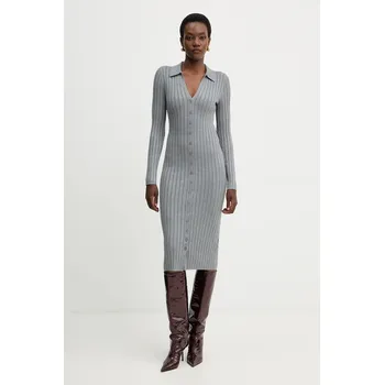 Dámské šaty Šaty Guess MIRANDA W5BK60.Z2YJ2 šedá 90X, vel. M