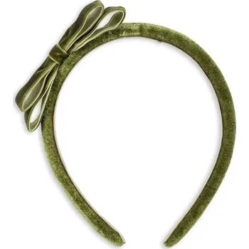 Čelenka Dětská čelenka do vlasů Konges Sløjd VELVET BOW HAIRBRACE KS104462 KS104462.9BYA zelená 78X, vel. ONE SIZE