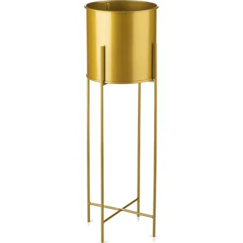 Květináč Květináč na stojanu HUGO 75 cm zlatý
