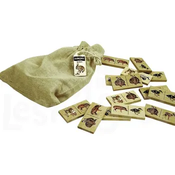 Dřevěná hračka Domino Mláďata - český popis