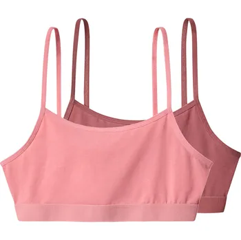 Podprsenka esmara® Dívčí podprsenka s BIO bavlnou, 2 kusy (světle růžová / růžová, 146/152)