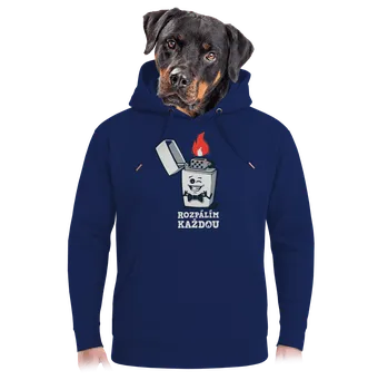 Pánská mikina Bastard Rozpálím každou unisex mikina premium Navy