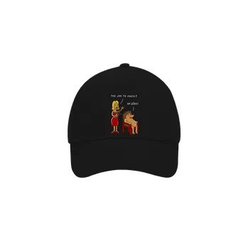 Kšiltovka Bastard Na ježka kšiltovka baseballka Black