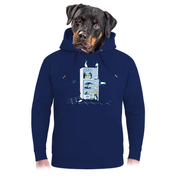 Pánská mikina Bastard Pařba v lednici unisex mikina premium Navy