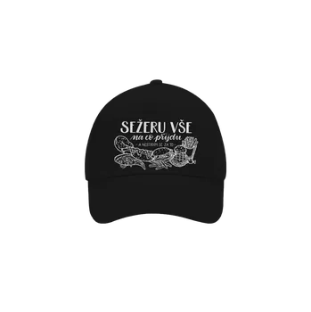 Kšiltovka Bastard B12: Sežeru vše kšiltovka baseballka Black