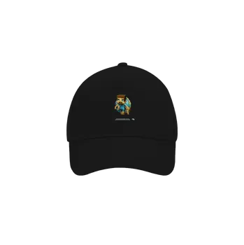 Kšiltovka Bastard B17: Minecraft kšiltovka baseballka Black