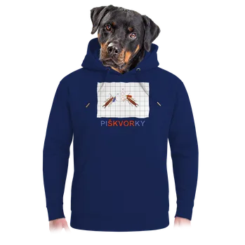 Pánská mikina Bastard Škvoří piškvorky unisex mikina premium Navy